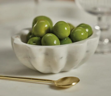 Load image into Gallery viewer, Scalloped Marble Condiment Bowl