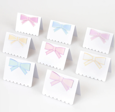 Pastel Bow Place Cards