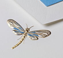 Load image into Gallery viewer, Dragonfly Folded Card