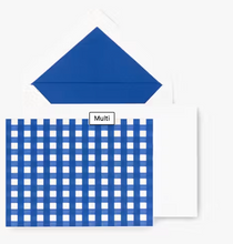 Load image into Gallery viewer, Gingham Notecard Set
