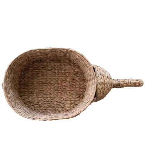 Hand Woven Water Hyacinth Elephant Basket