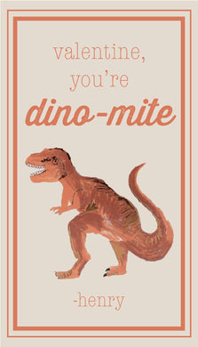 Dino-Mite Valentine Gift Tag
