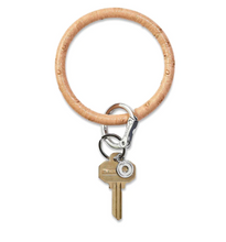 Load image into Gallery viewer, Leather Big O Key Ring