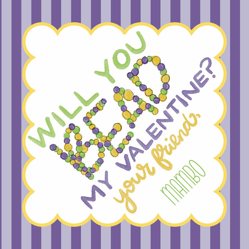 Bead My Valentine Custom Valentine Tag