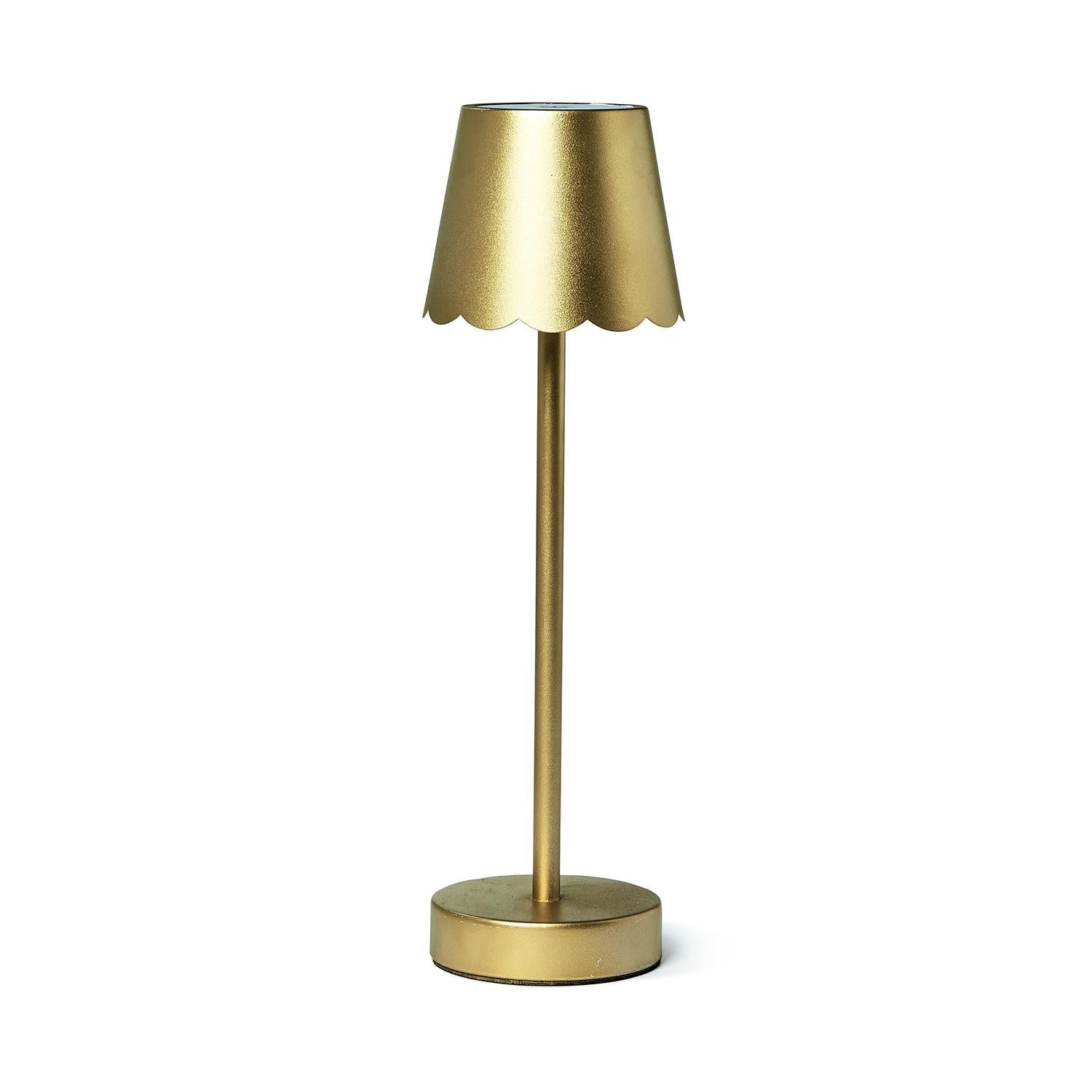 Gold Scalloped Lamp