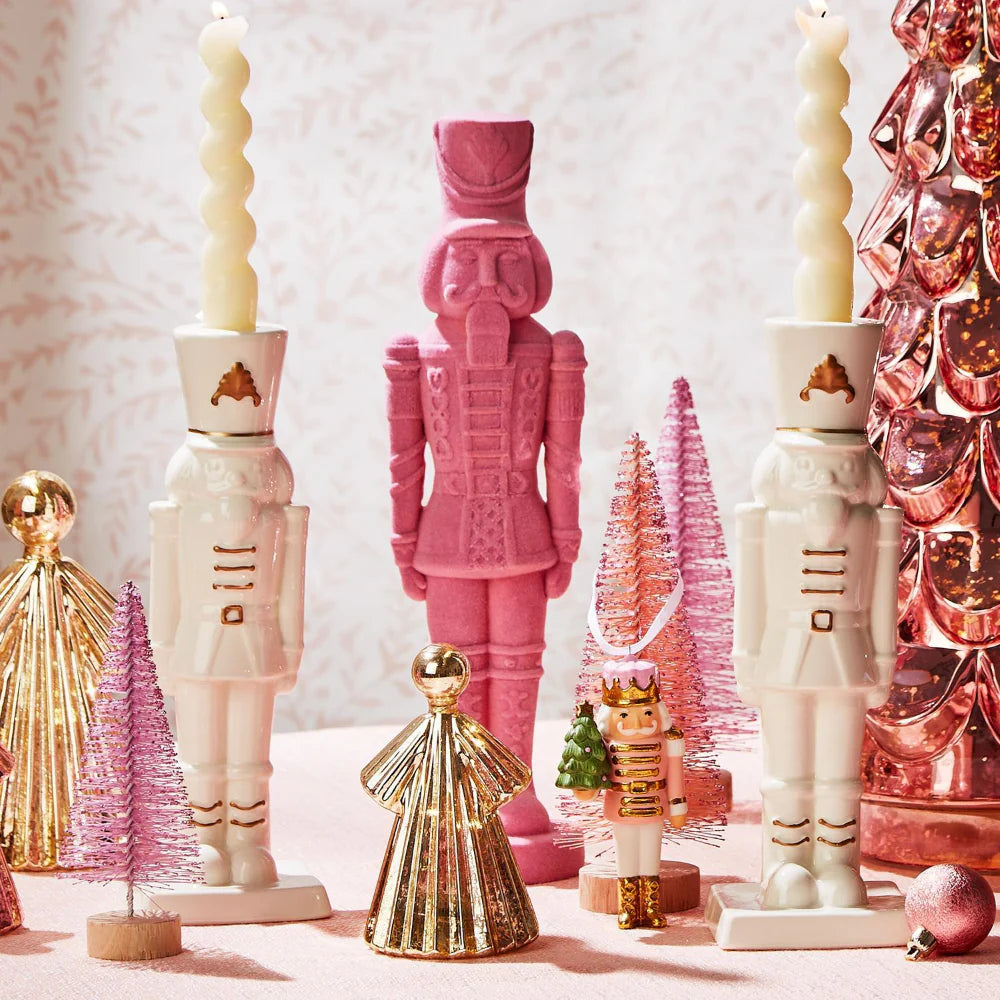 Flocked Nutcracker