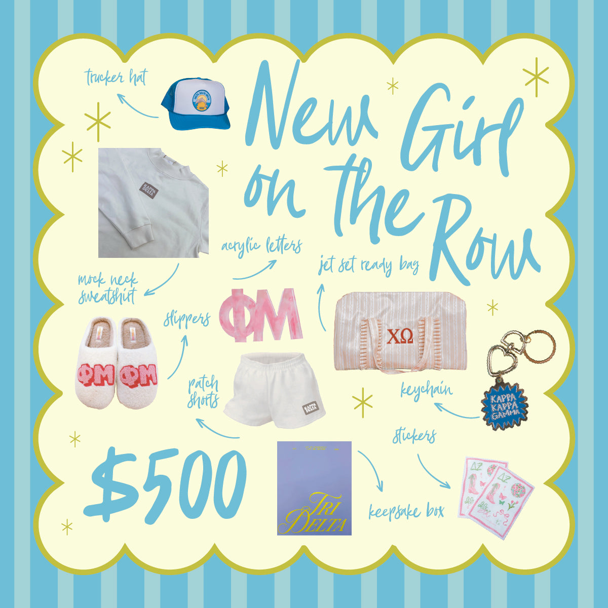 2026 BID DAY BASKETS - New Girl on the Row