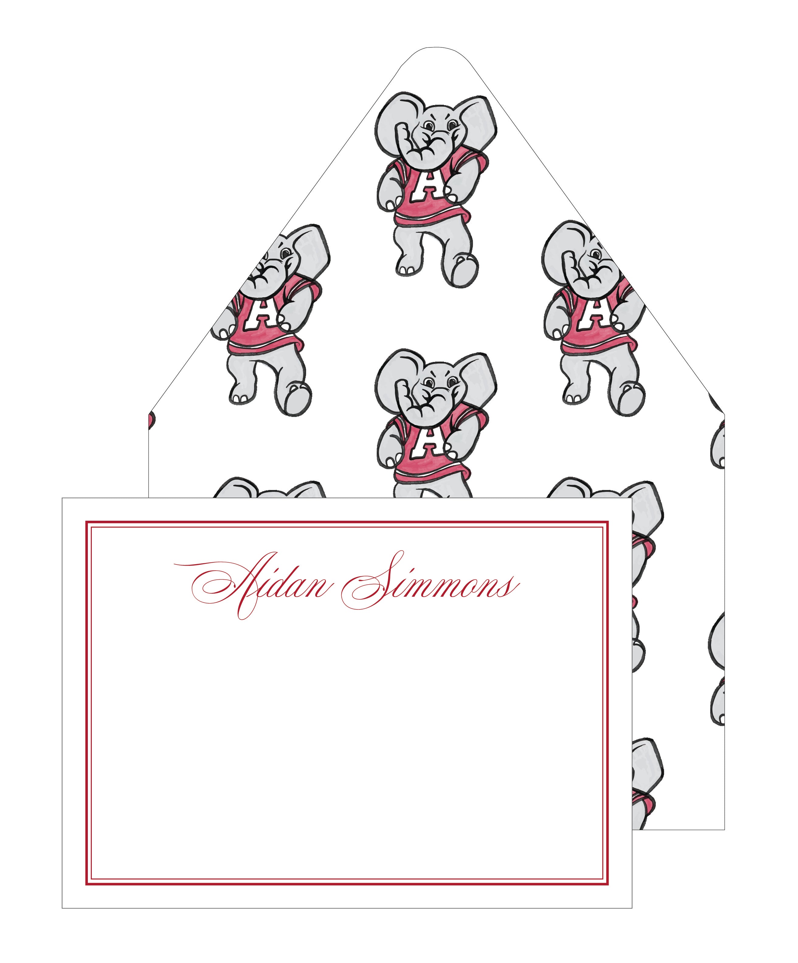 College Stationery - Alabama