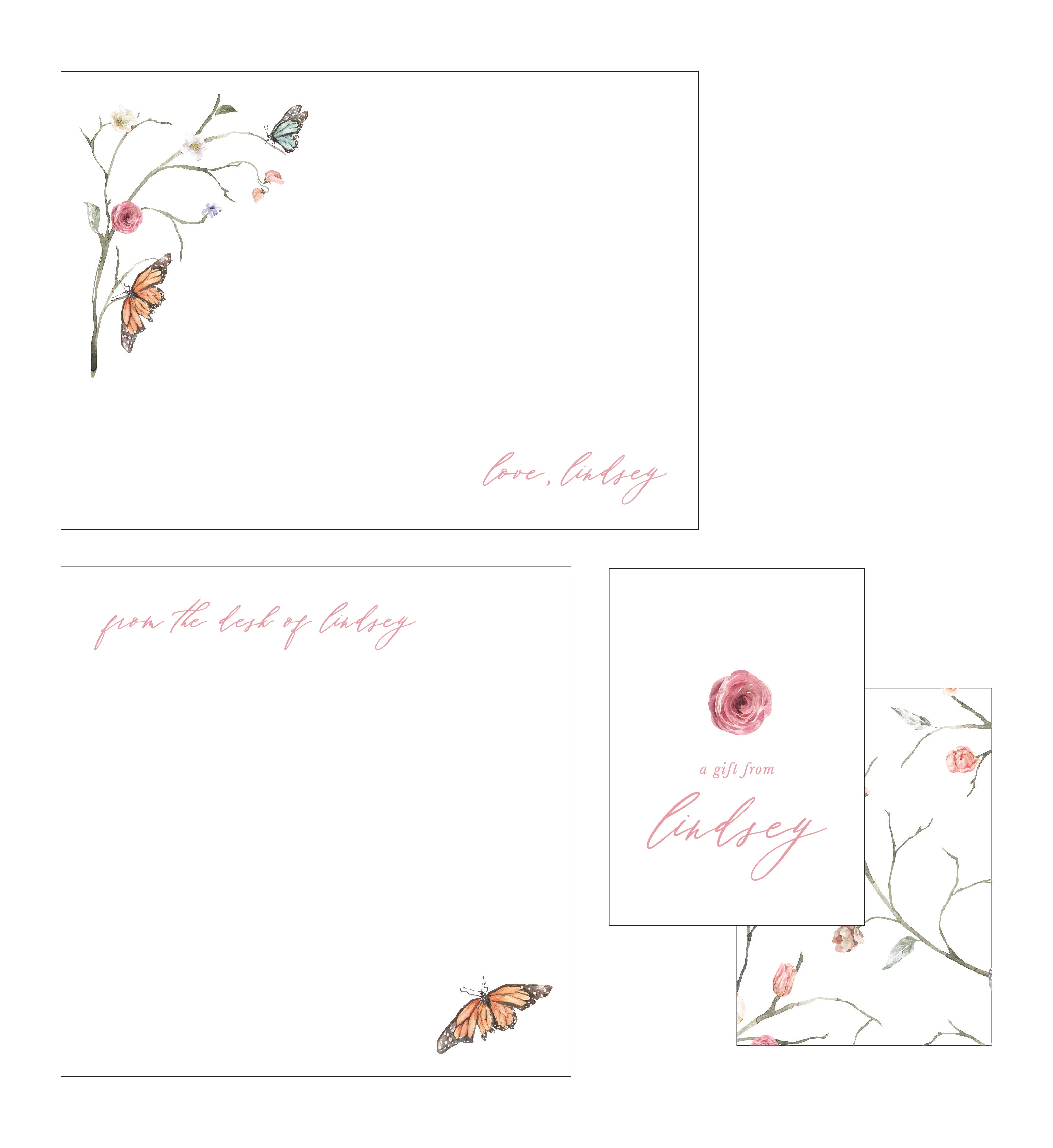 Stationery Wardrobe - Floral