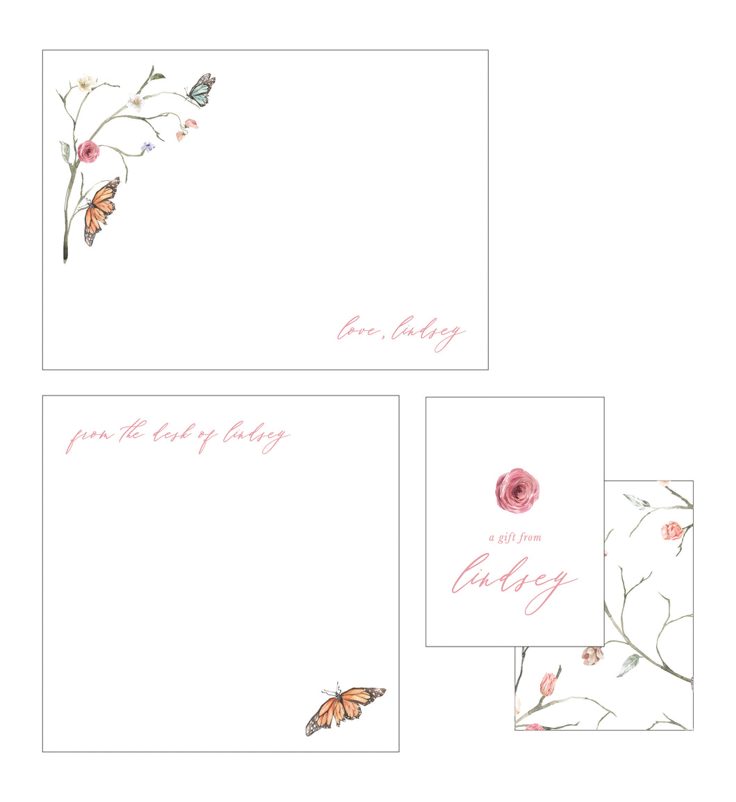 Stationery Wardrobe - Floral