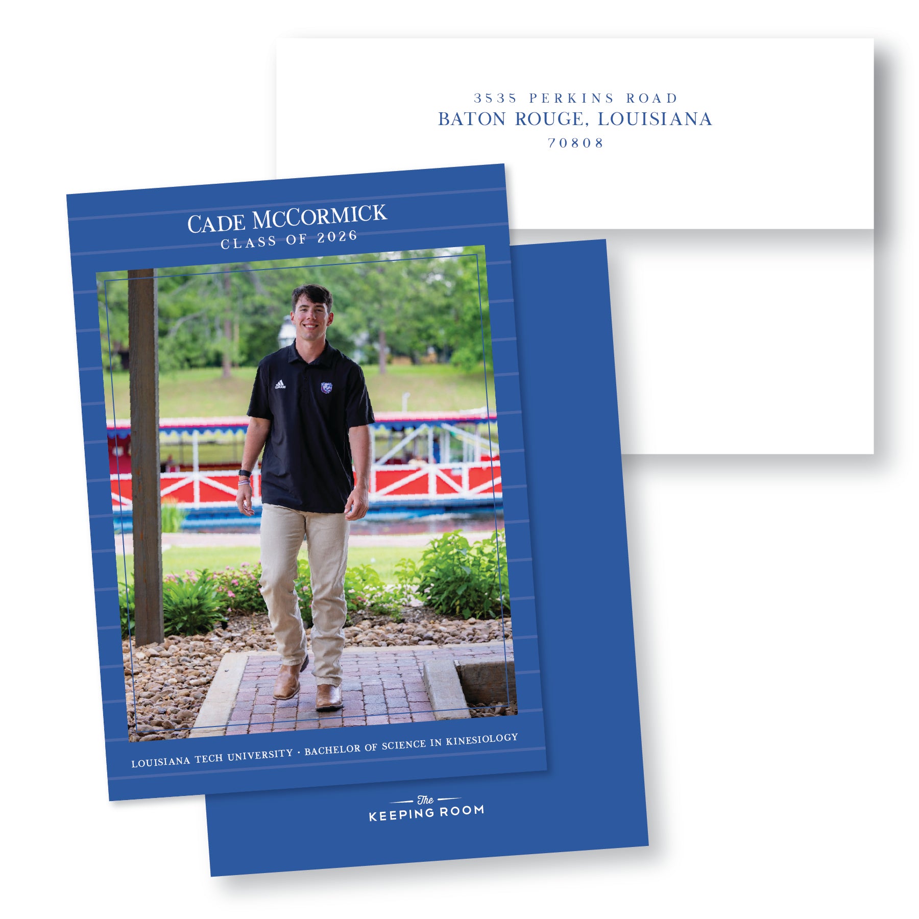 Horizontal Stripe Graduation Announcements