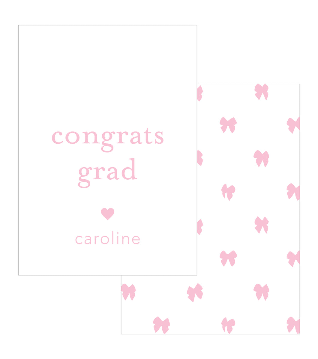 Girl Congrats Pink - Gift Enclosure