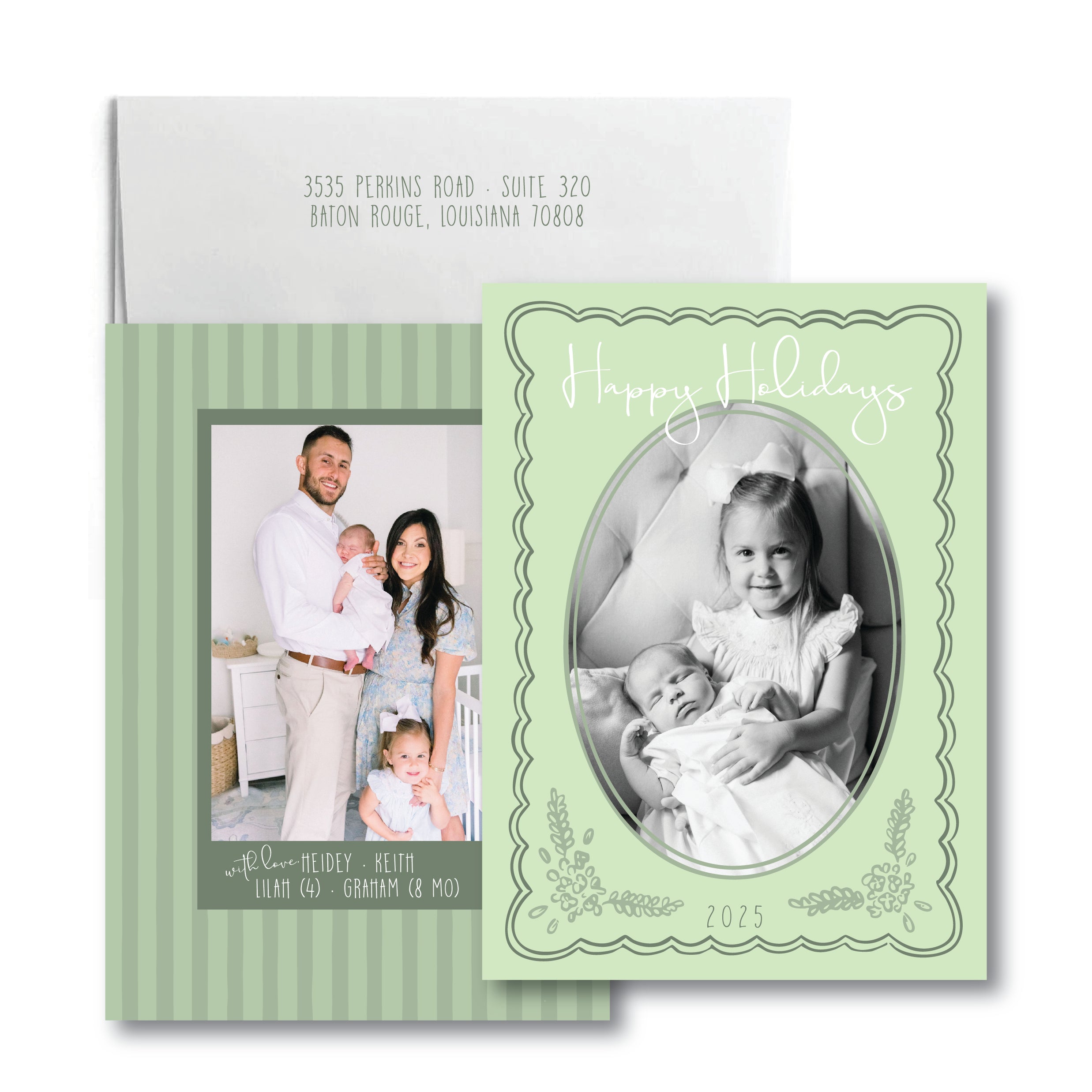 Green Holiday Holiday Card