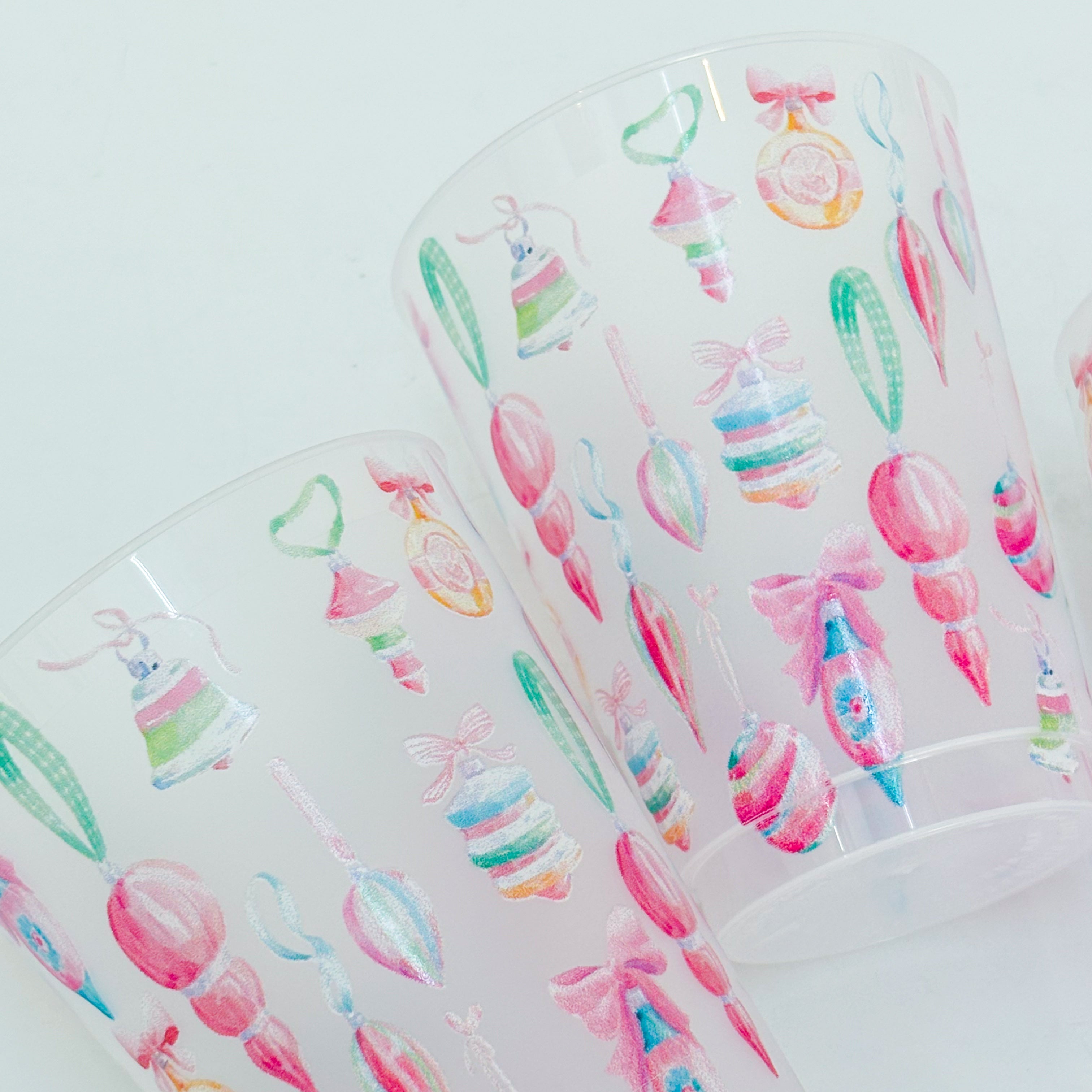 Vintage Ornaments Shatterproof Cups