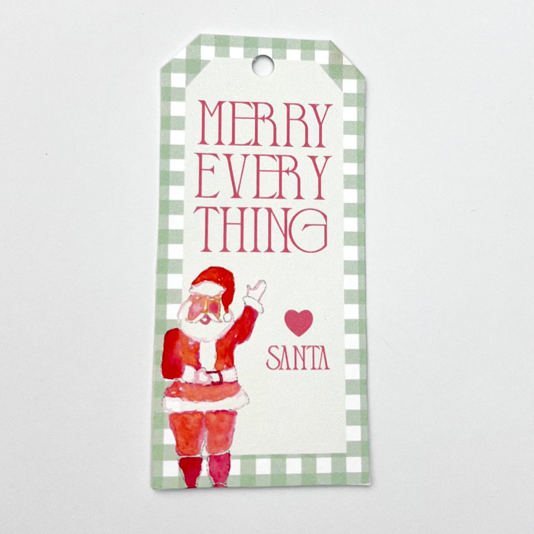 Merry Everything Custom Gift Tag