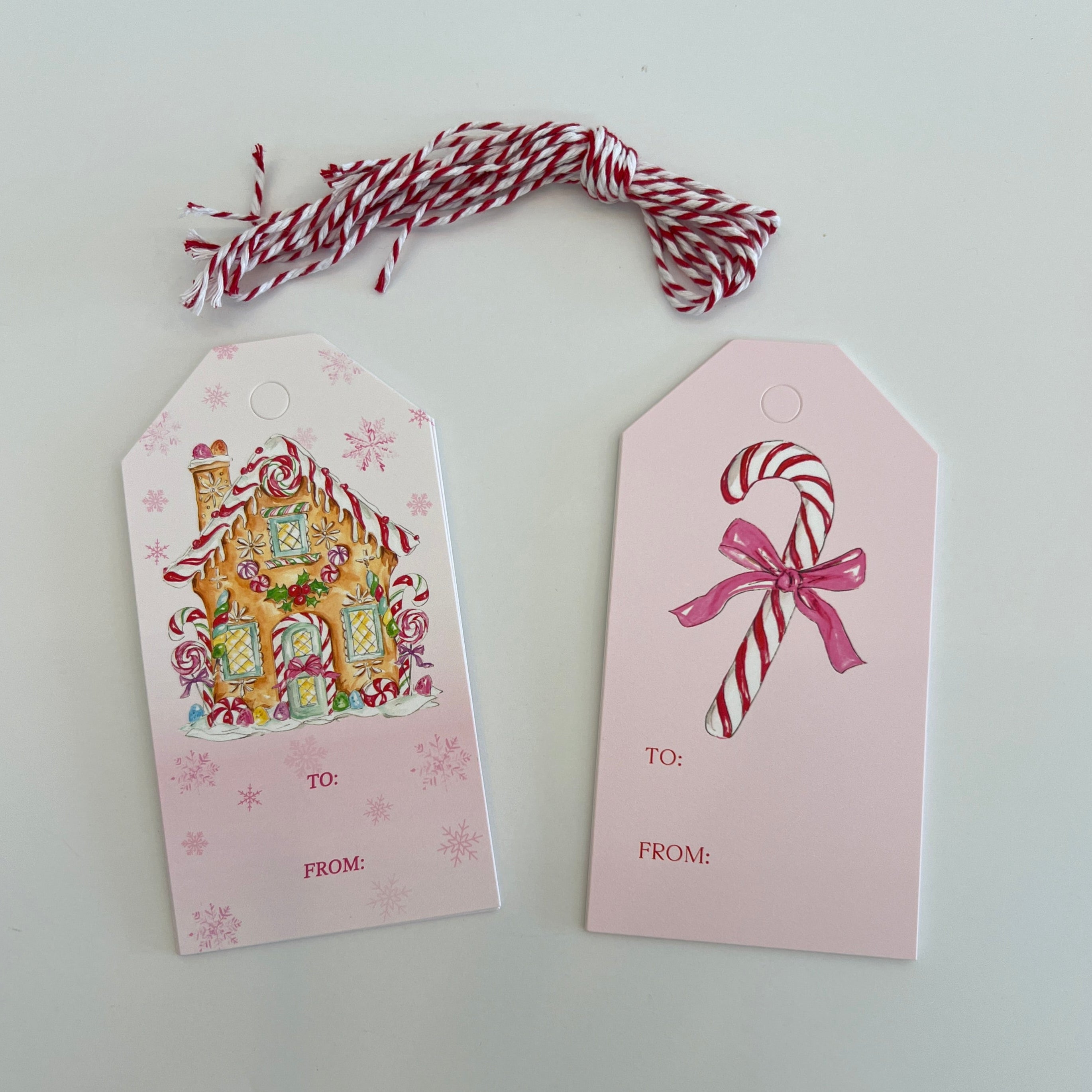 Gingerbread and Candy Cane Tags