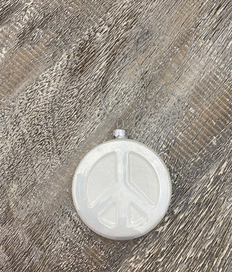 White Peace Sign