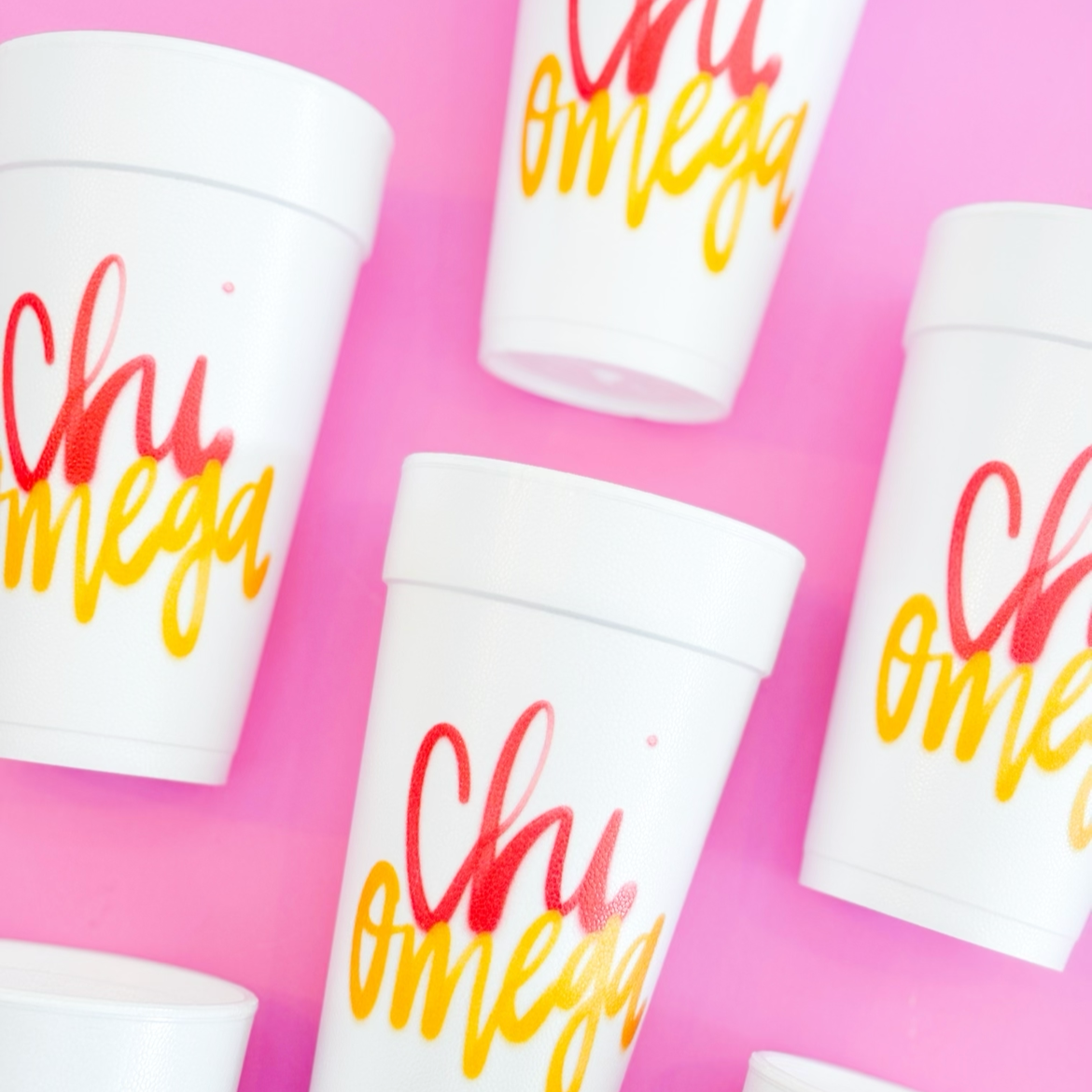 Greek Foam Cups