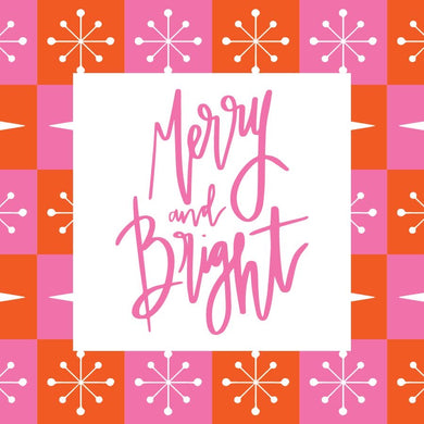 Pink Merry & Bright Christmas Gift Tags