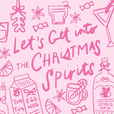 Pink Christmas Spirits Gift Tags