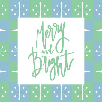 Green Merry & Bright Christmas Gift Tags