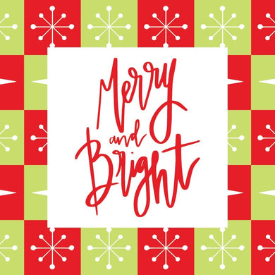 Red Merry & Bright Christmas Gift Tags