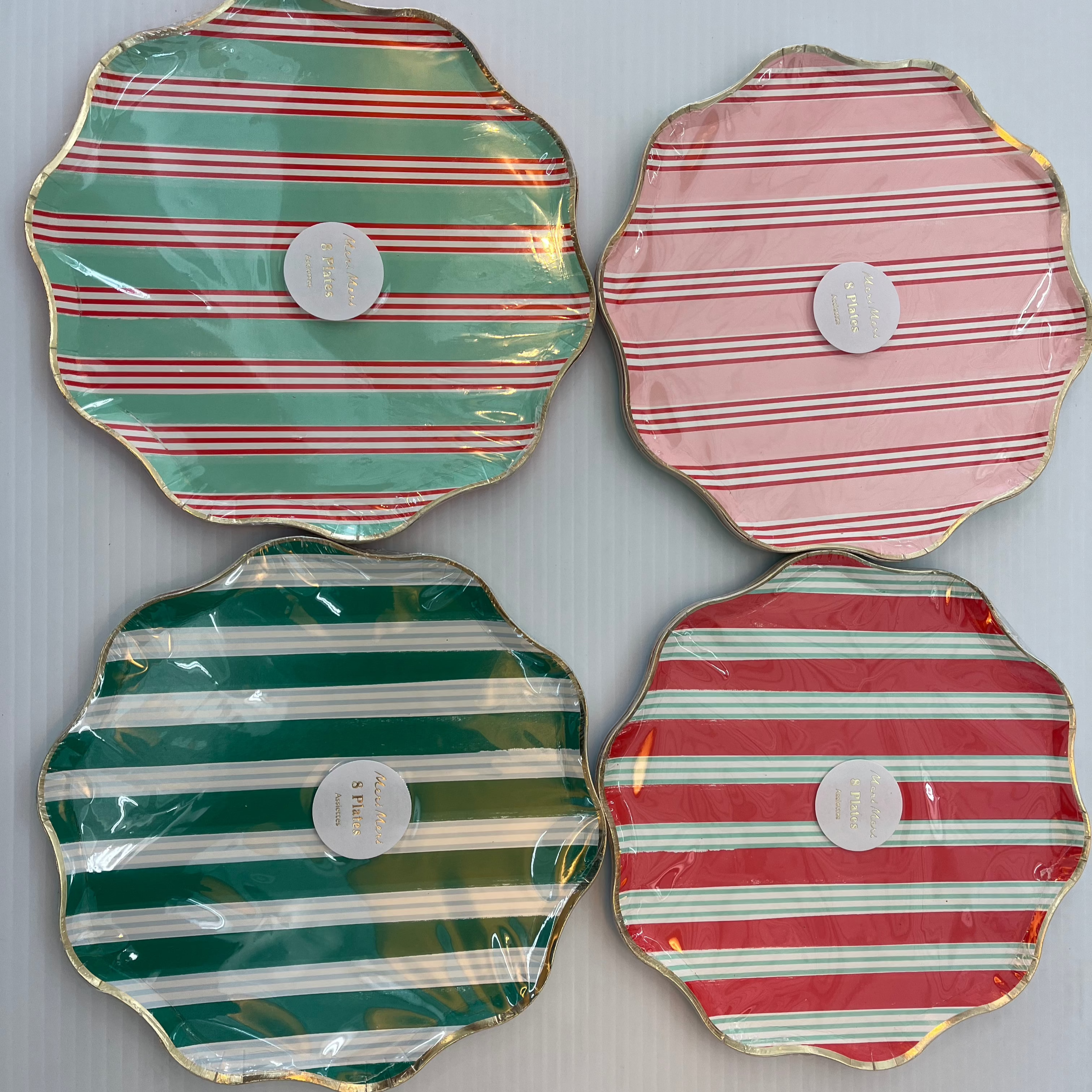 Festive Stripe Side Plates