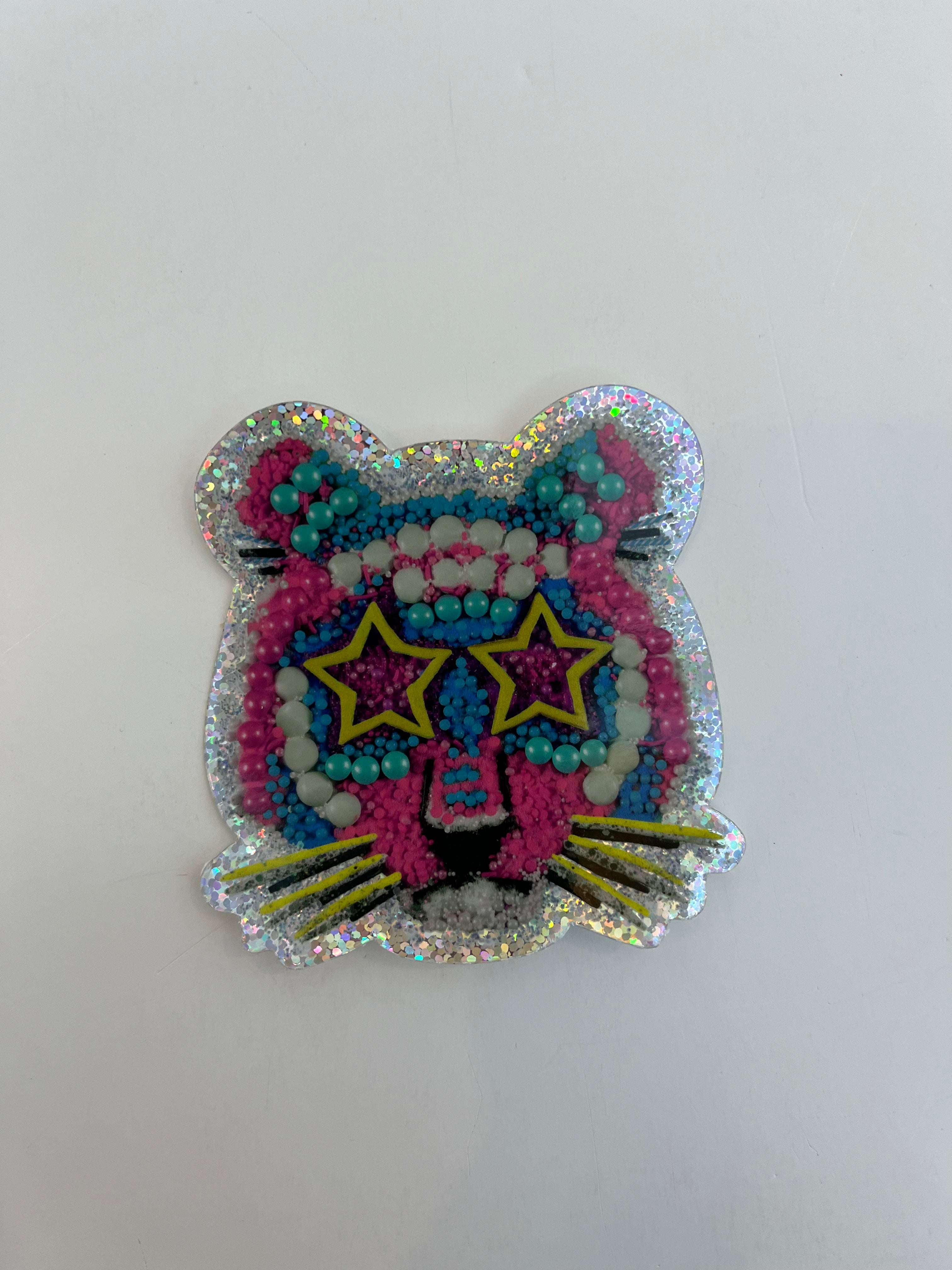 Glitter Tiger Sticker