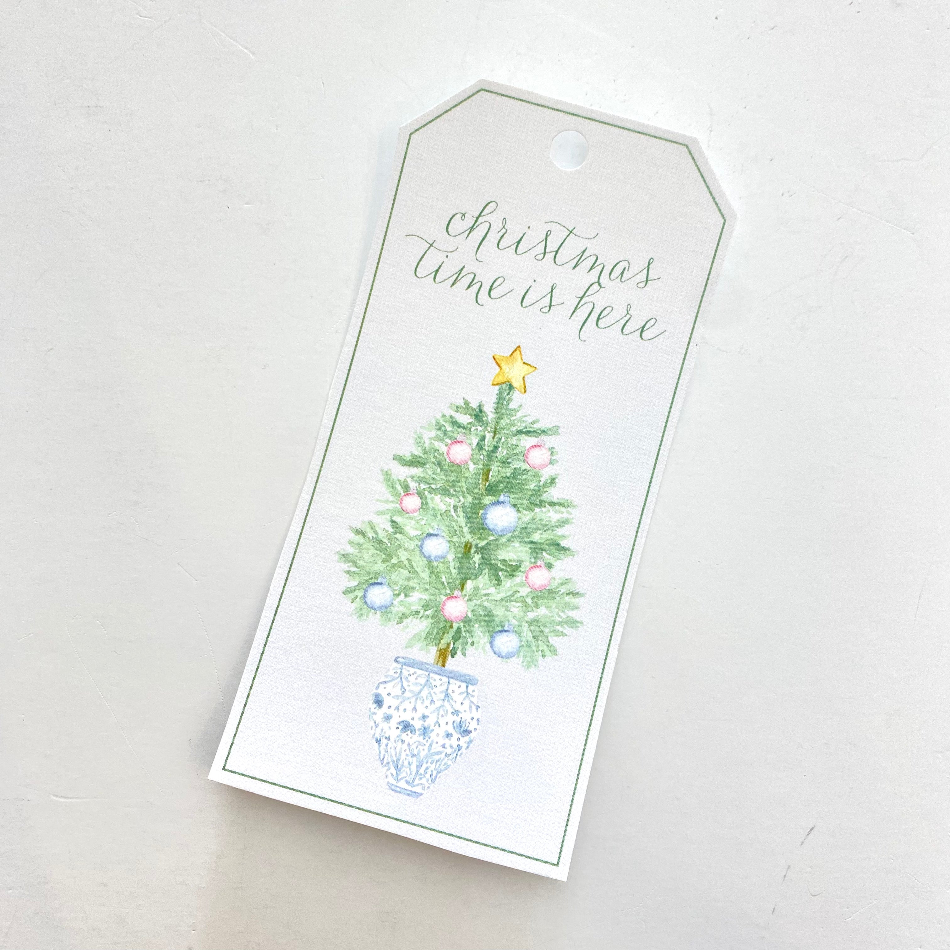 Christmas Time Custom Gift Tag