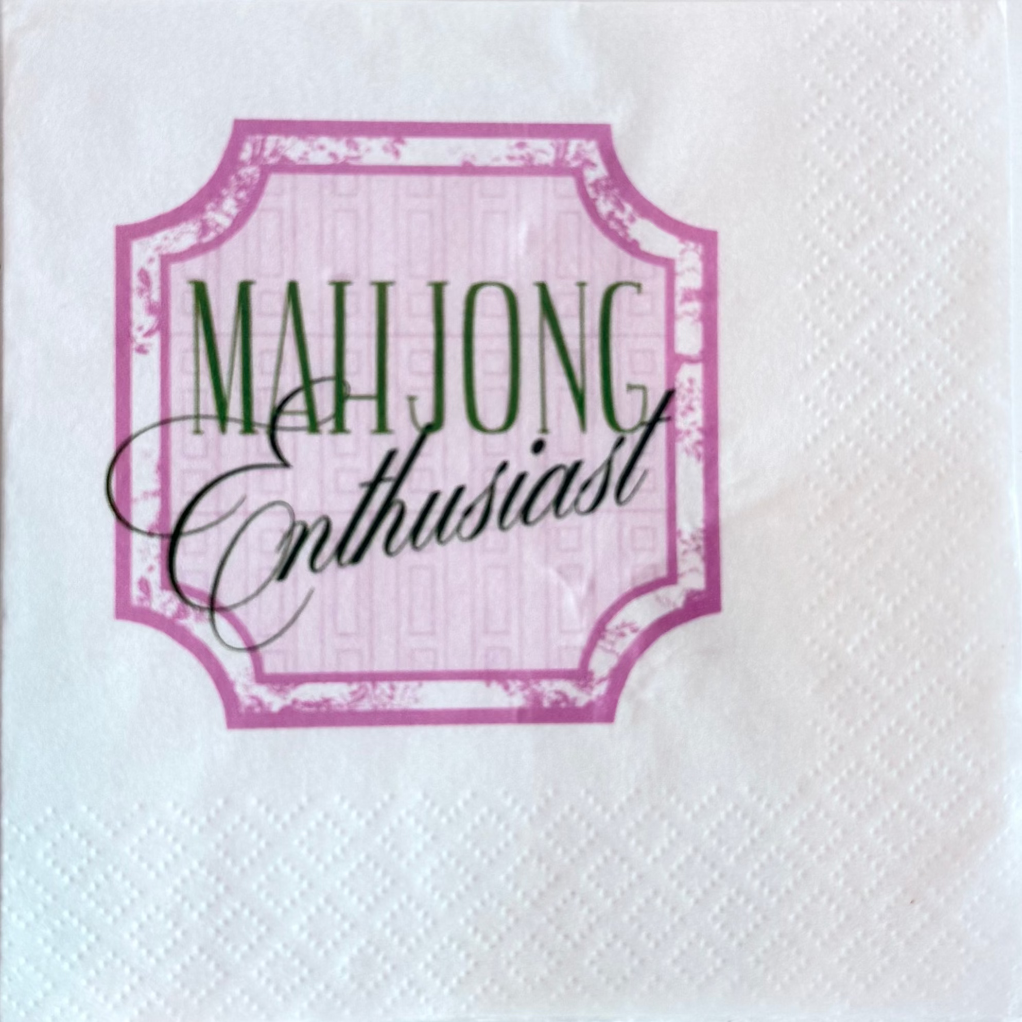 Mahjong Enthusiast Napkins