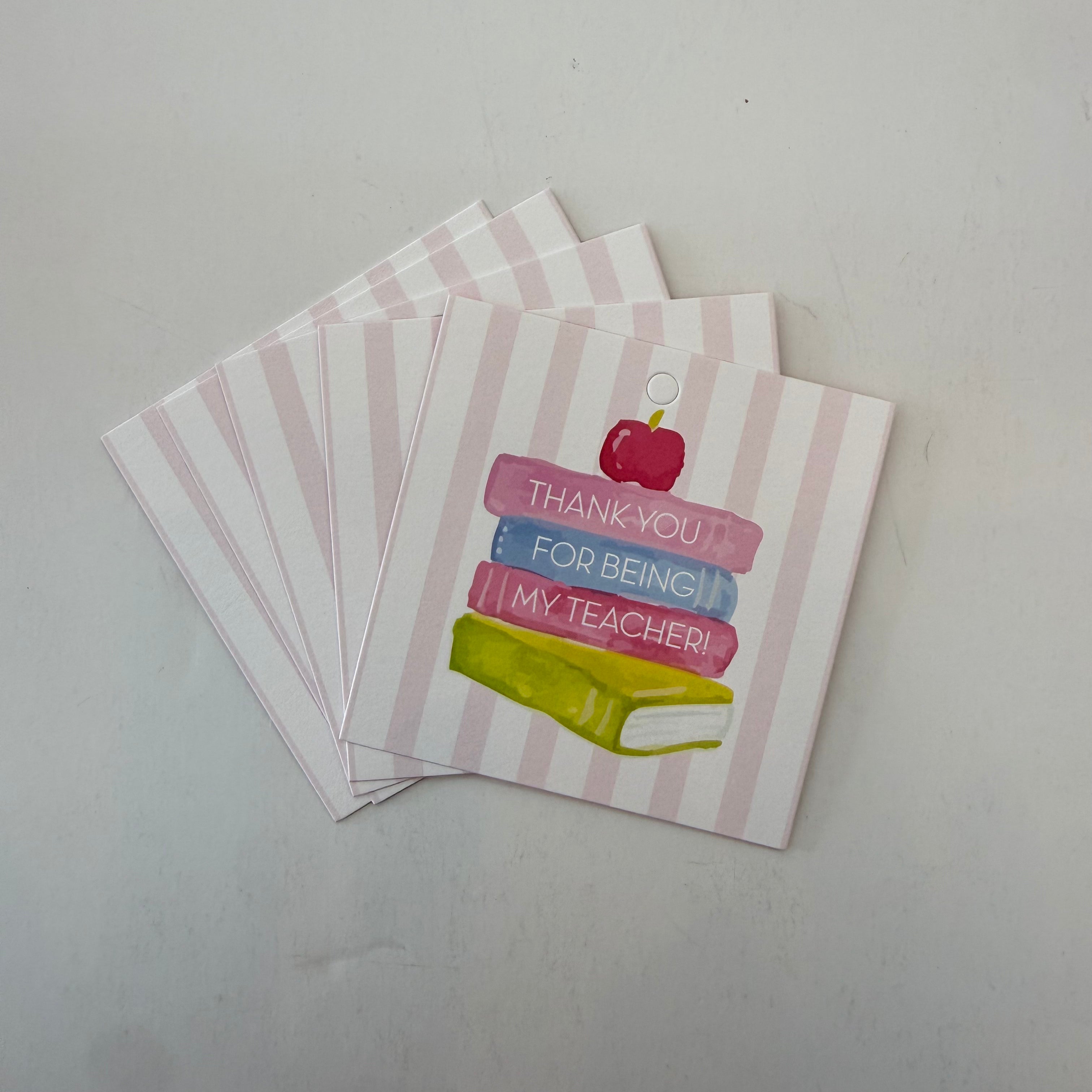 Book Stack Gift Tag