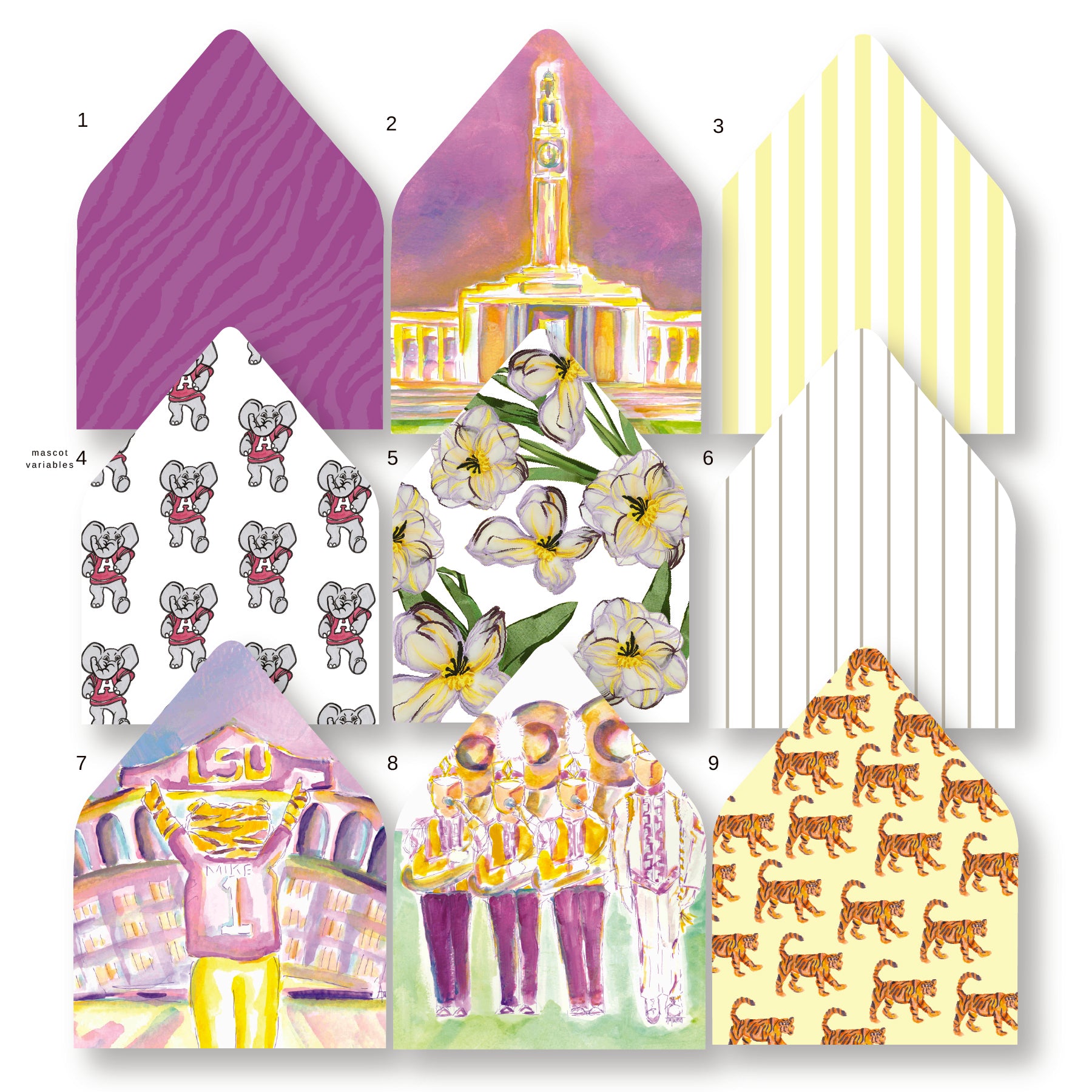 Die Cut Variable Graduation Announcements