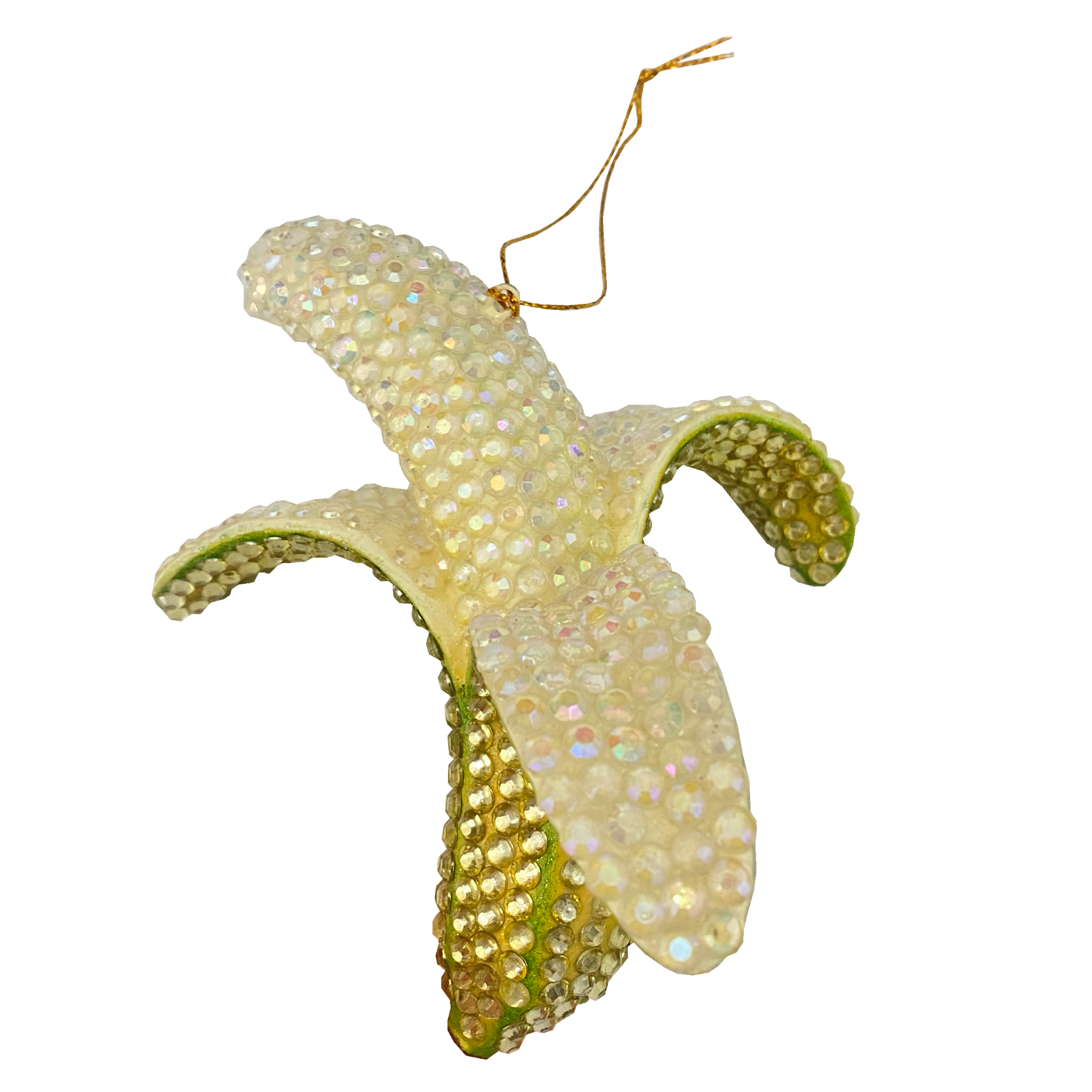 Rhinestone Banana Ornament