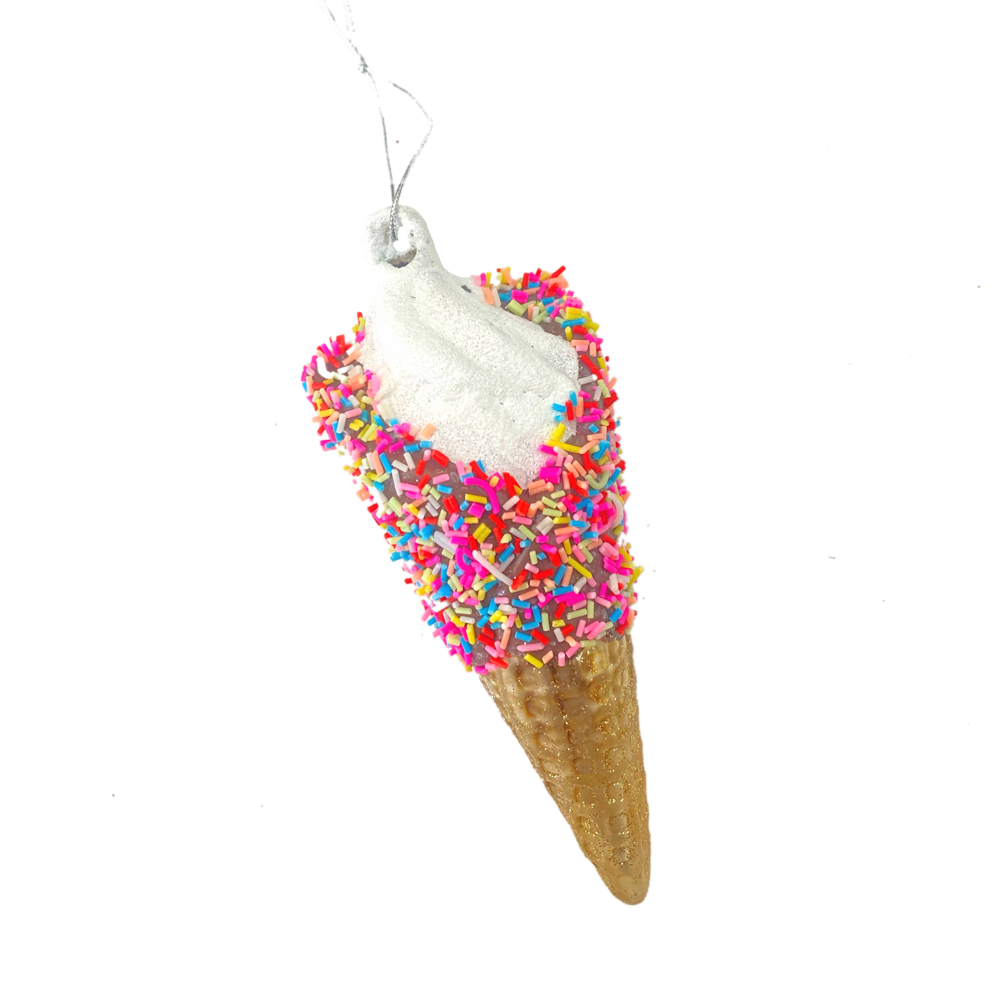 Sprinkles On Ice Cream Ornament