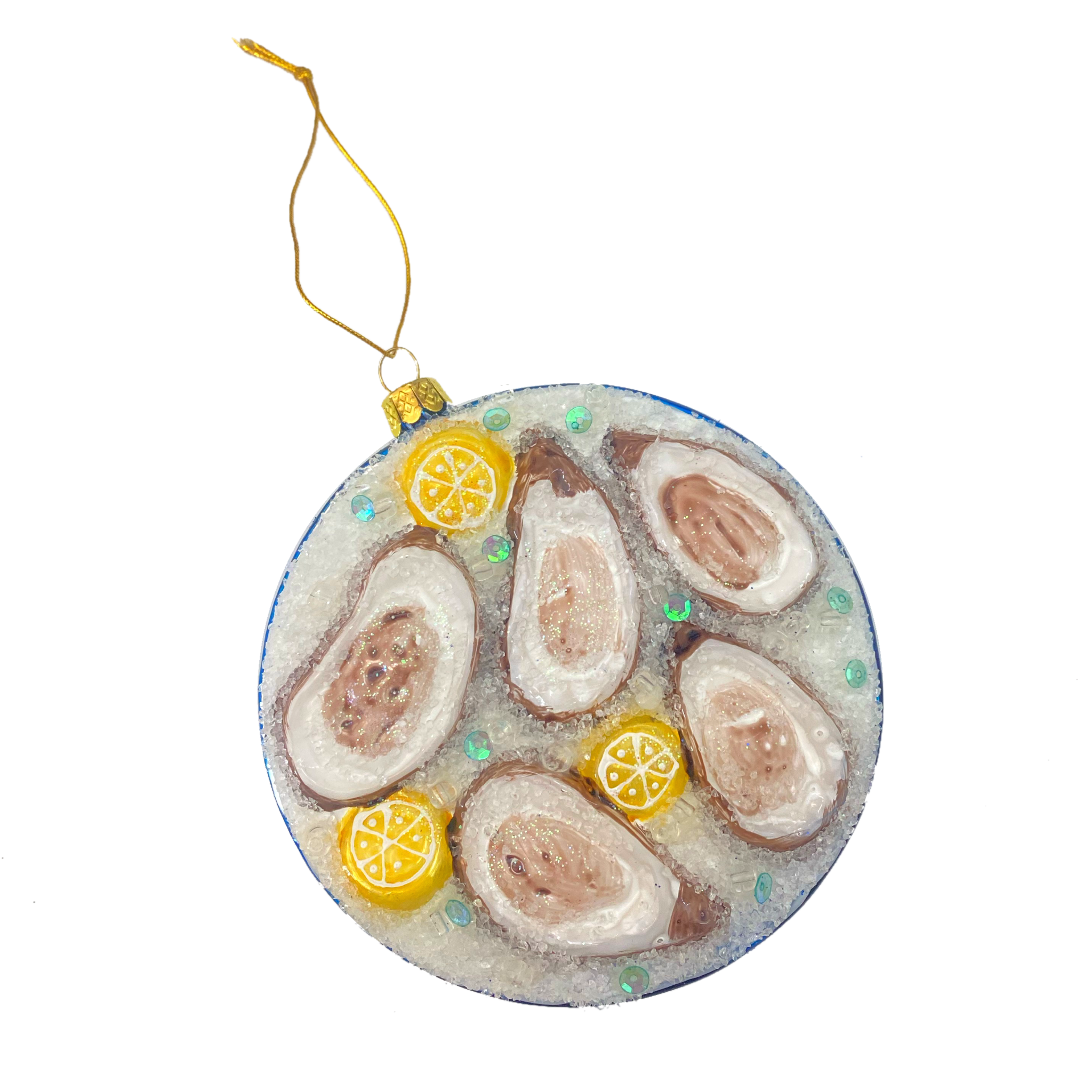 Oysters on Ice Ornament