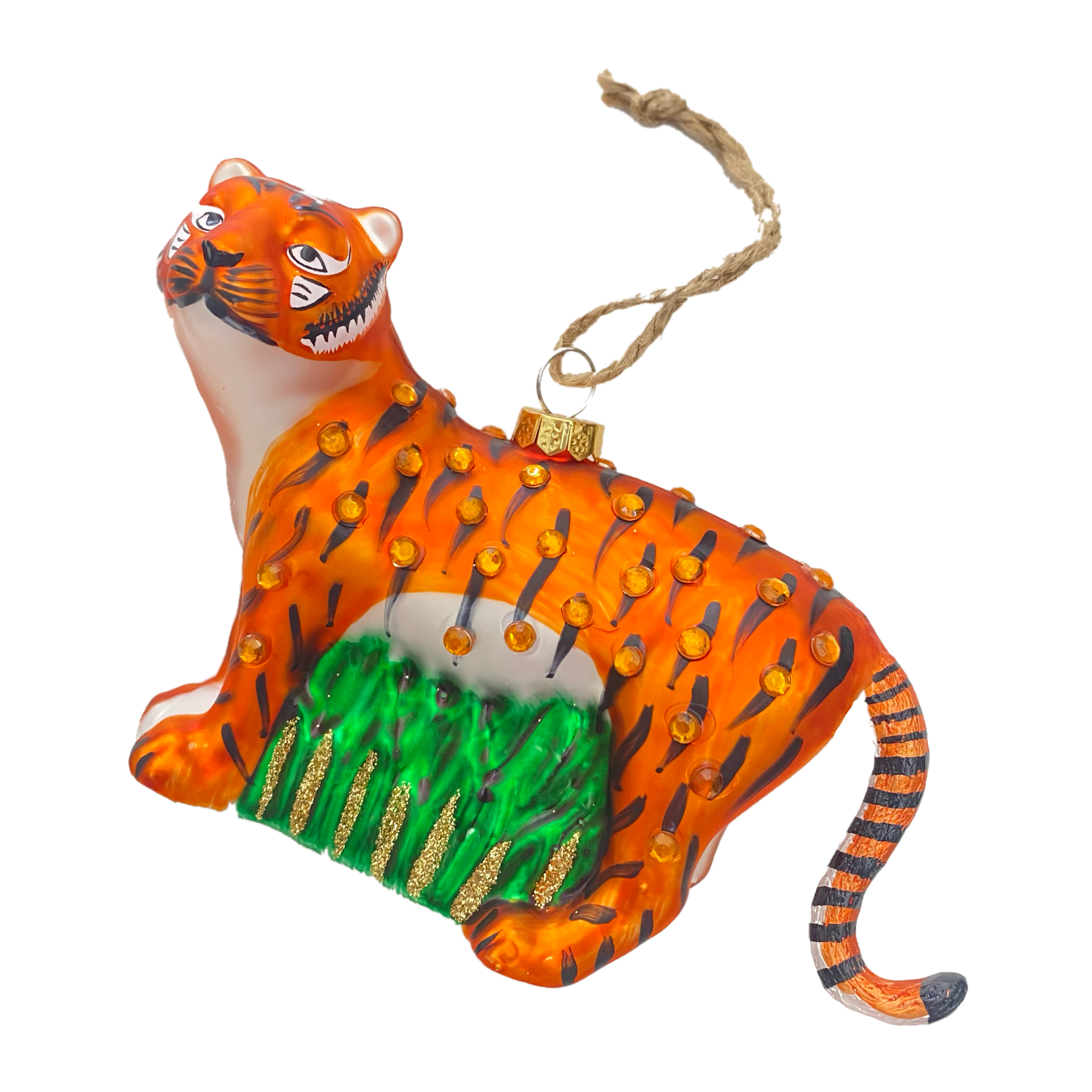 Jeweled Tiger Ornament