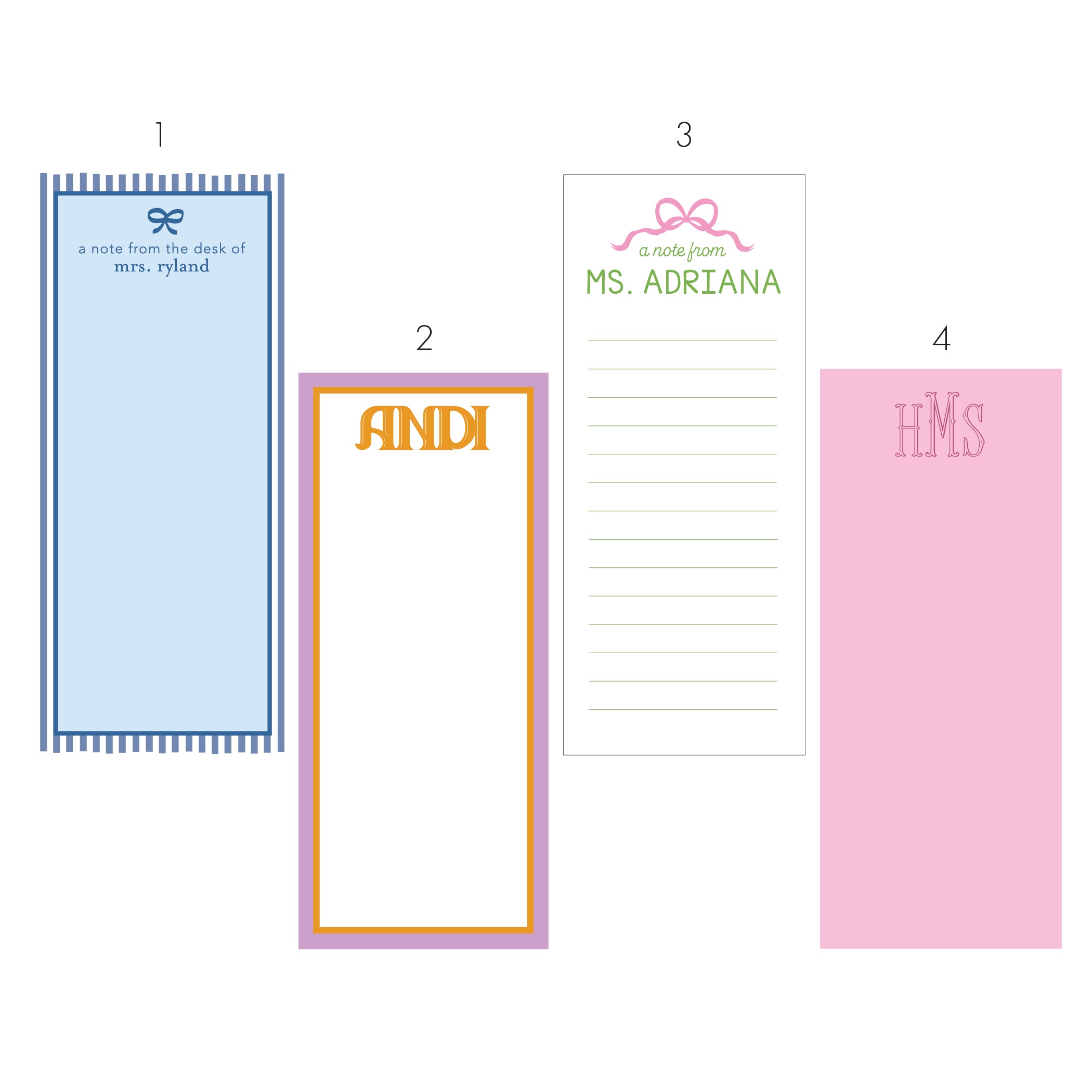 Back to School Skinny Notepad