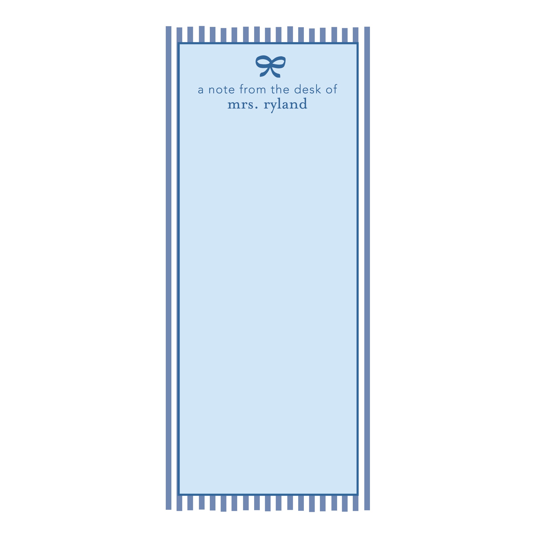 Back to School Skinny Notepad