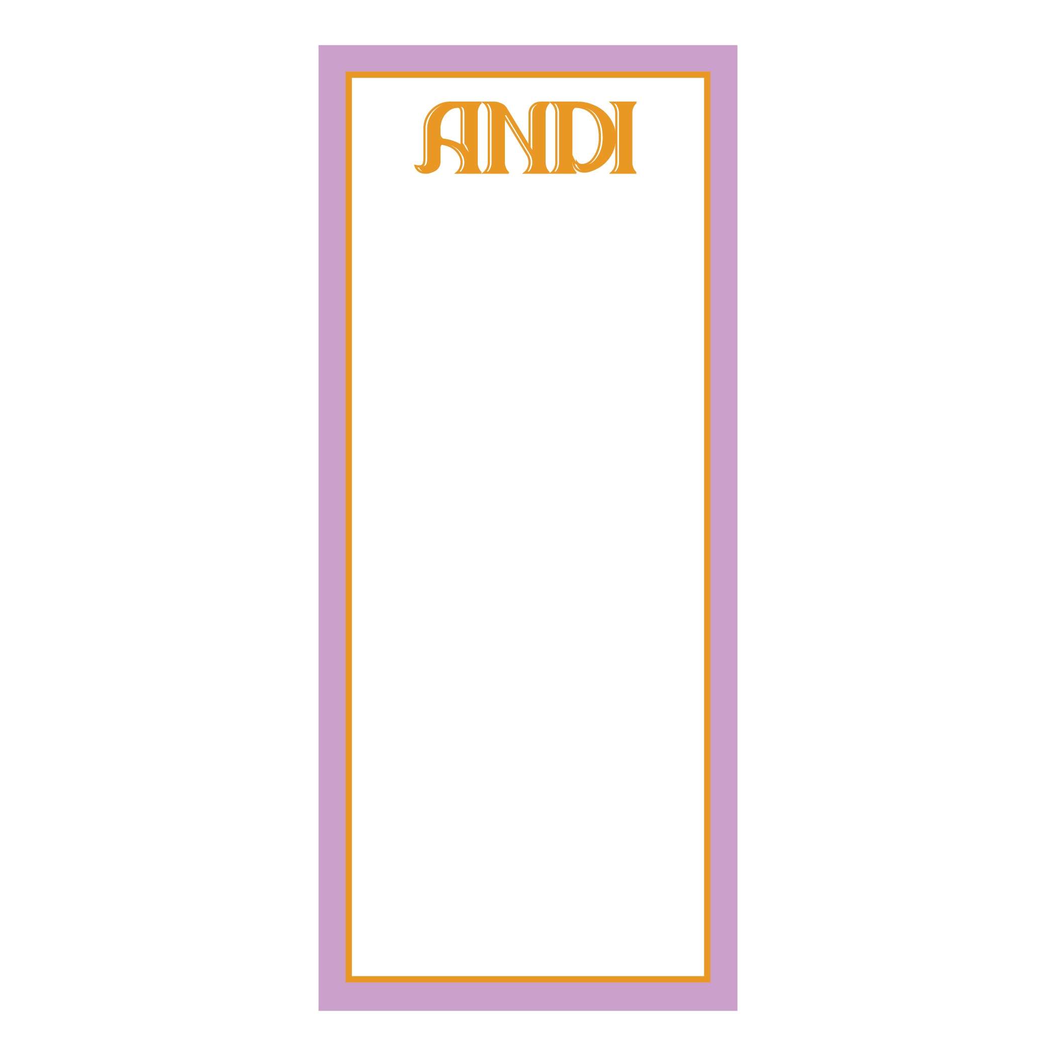 Back to School Skinny Notepad