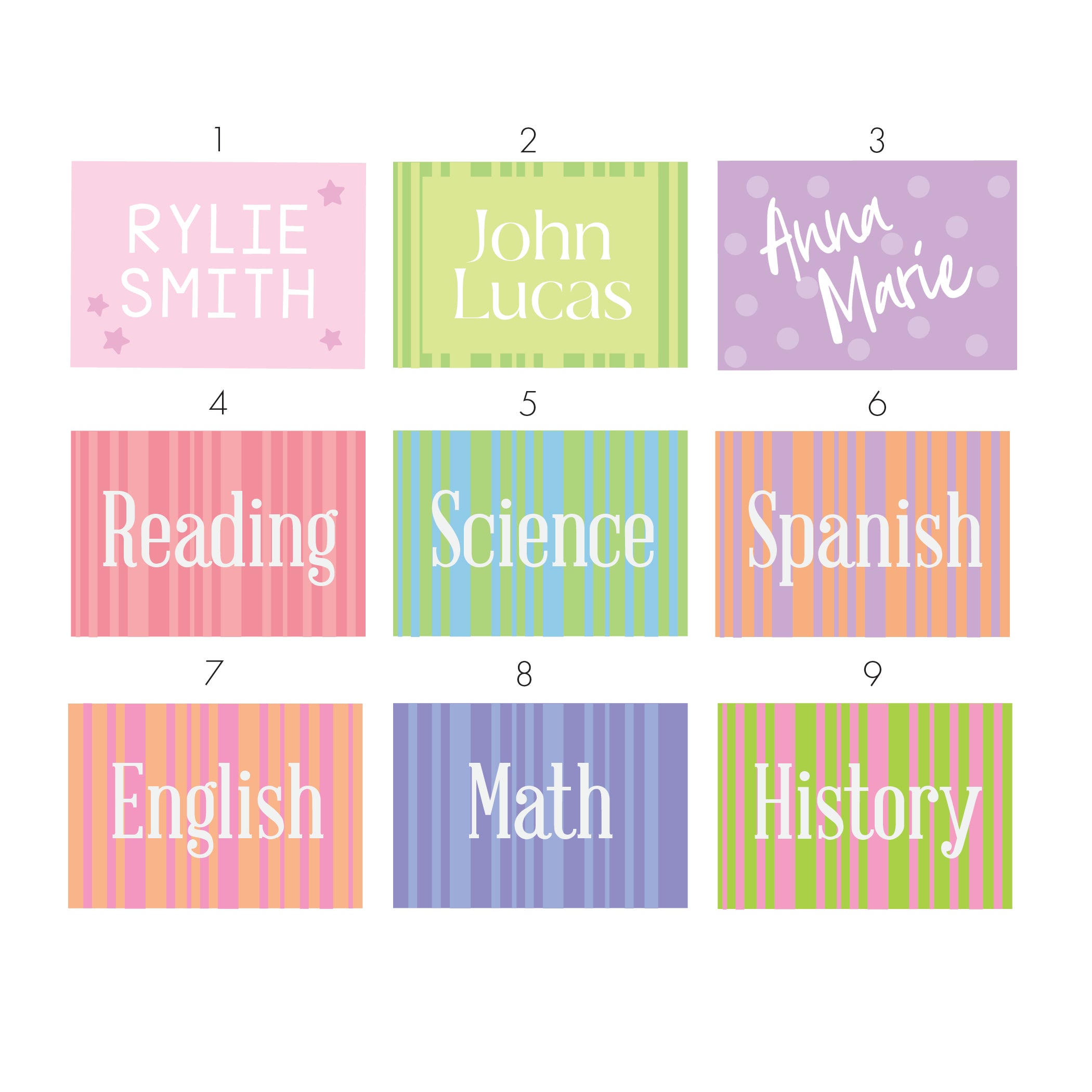 Back to School Stickers
