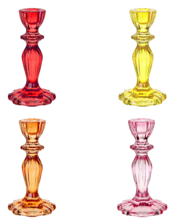 Glass Candle Stick Holder