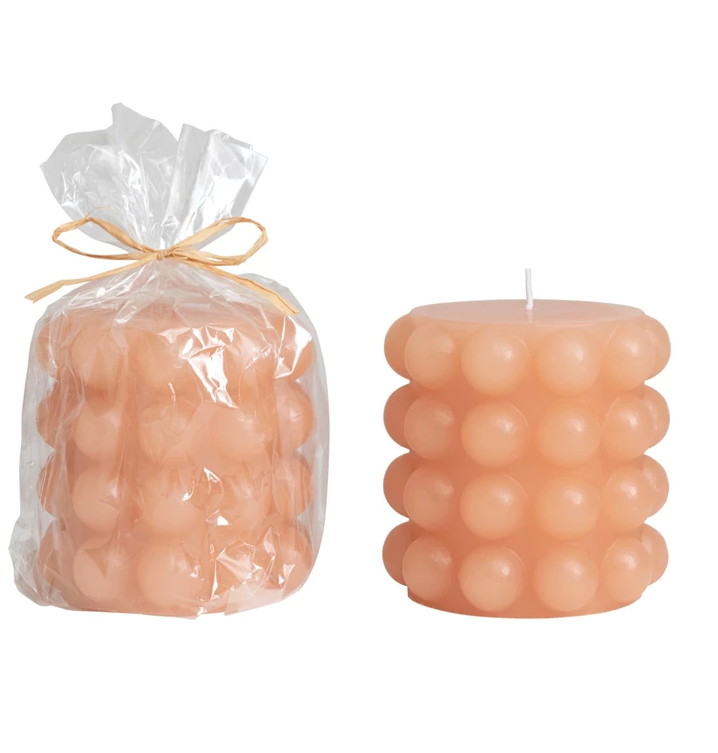 Hobnail Pillar Candle