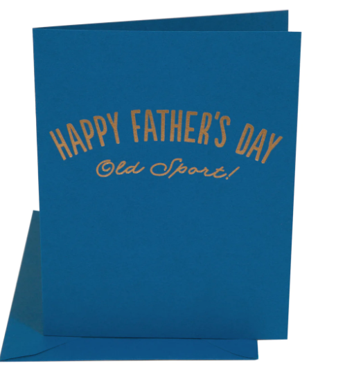 old sport fathersday card