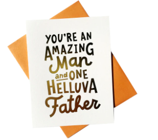 amazing man & fathers day card