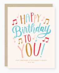 Birthday song Birthday card