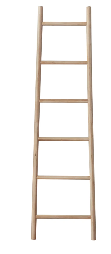 Bamboo blanket ladder hot sale