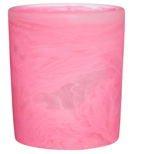 resin drink glass PINK