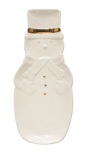 snowman plate