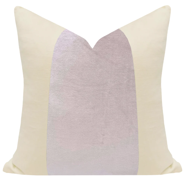 Lavender 22x22 Velvet Panel Pillow