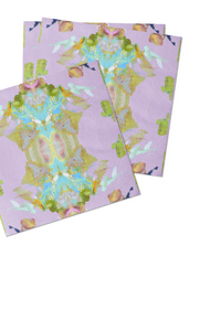 Stained Glass Lavender Cocktail Napkins